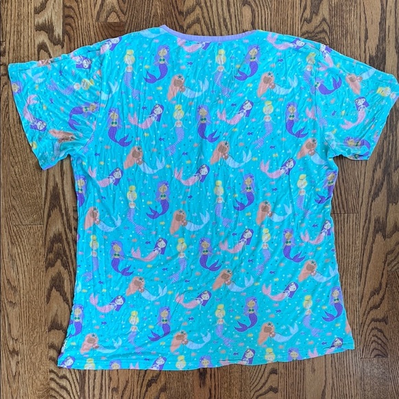 Little Sleepies Mermaid Magic, women’s pj top, size XL. Excellent condition - Picture 7 of 9